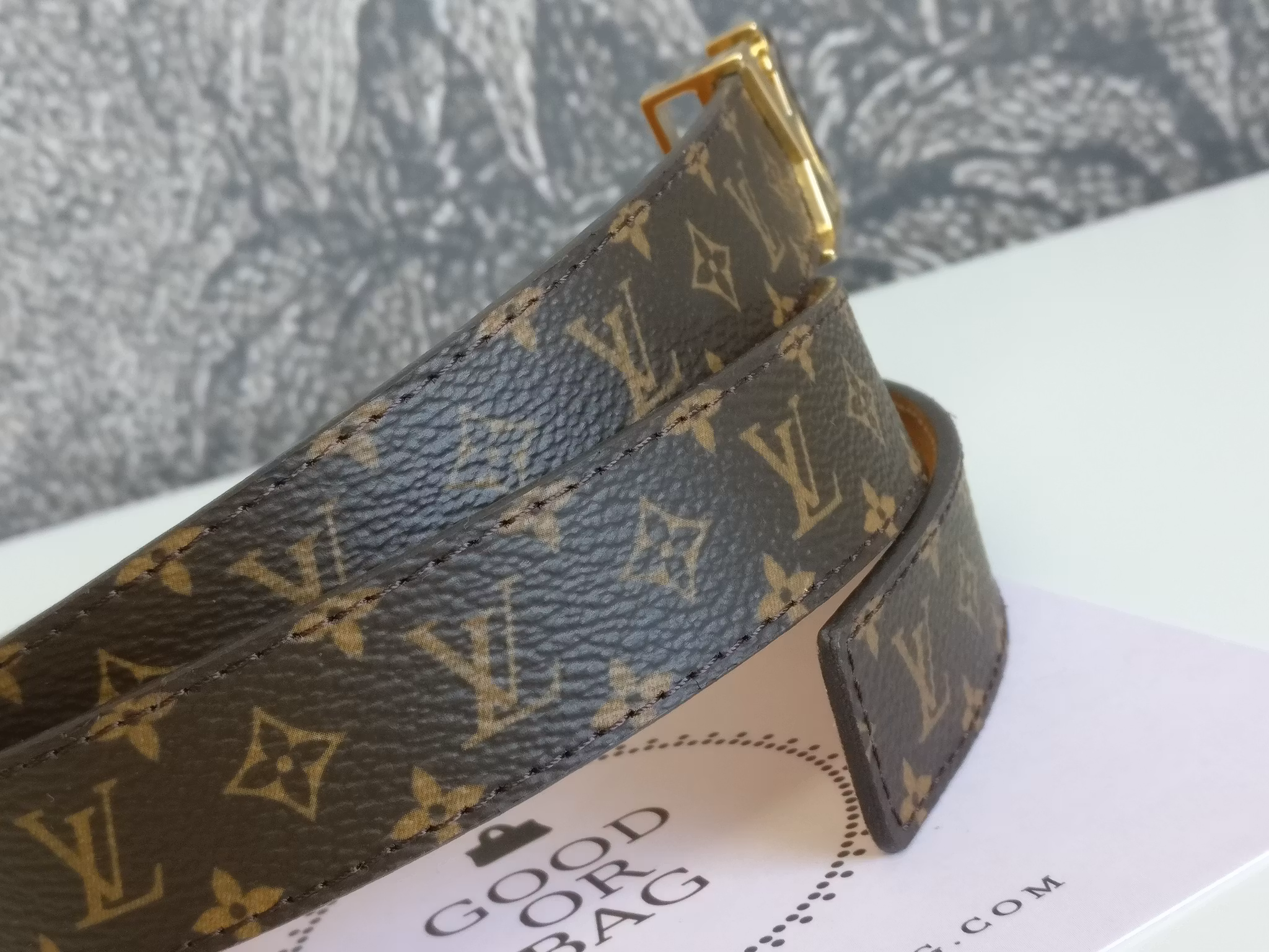 Louis Vuitton Mini Monogram Initiales belt