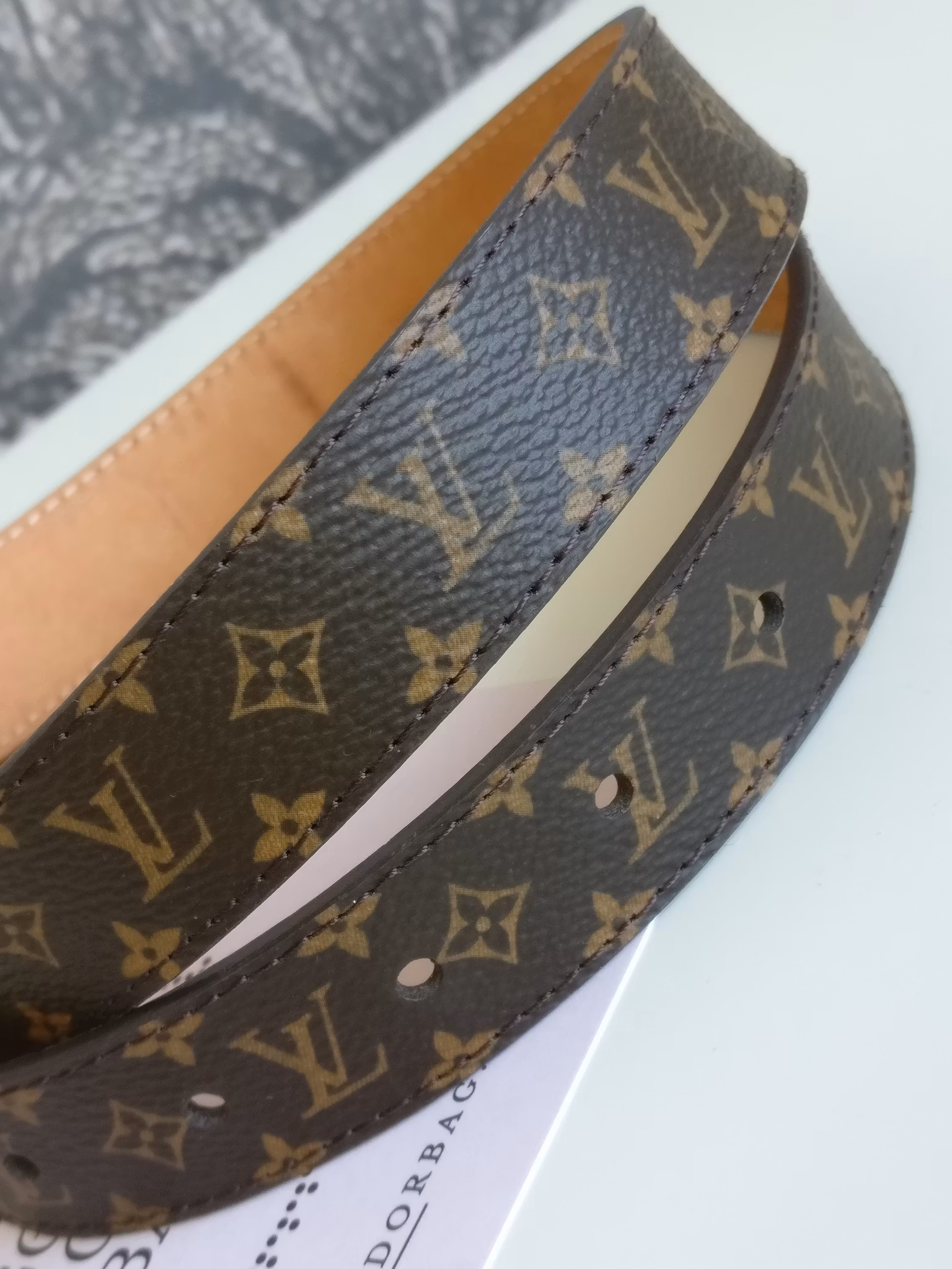 Louis Vuitton Mini Monogram Initiales belt