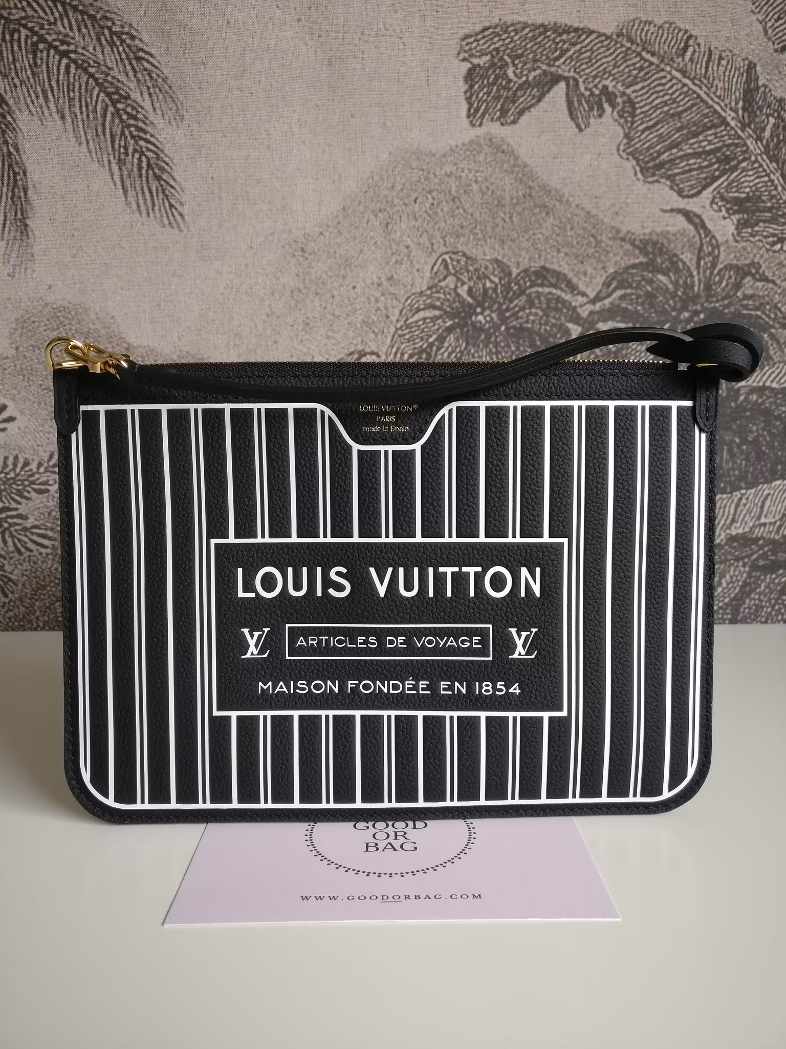 Louis Vuitton pochette Neverfull Inside Out noir