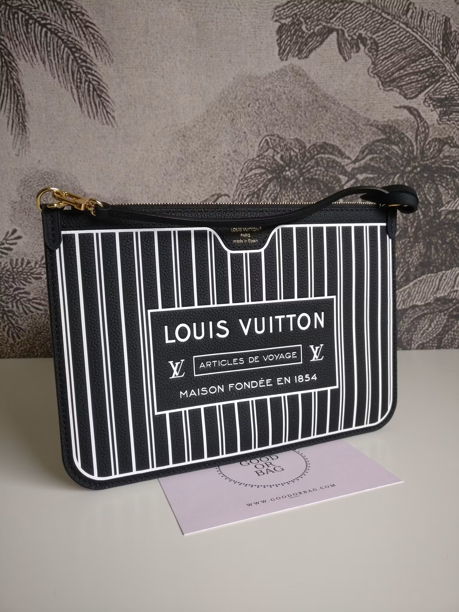 Louis Vuitton pochette Neverfull Inside Out noir