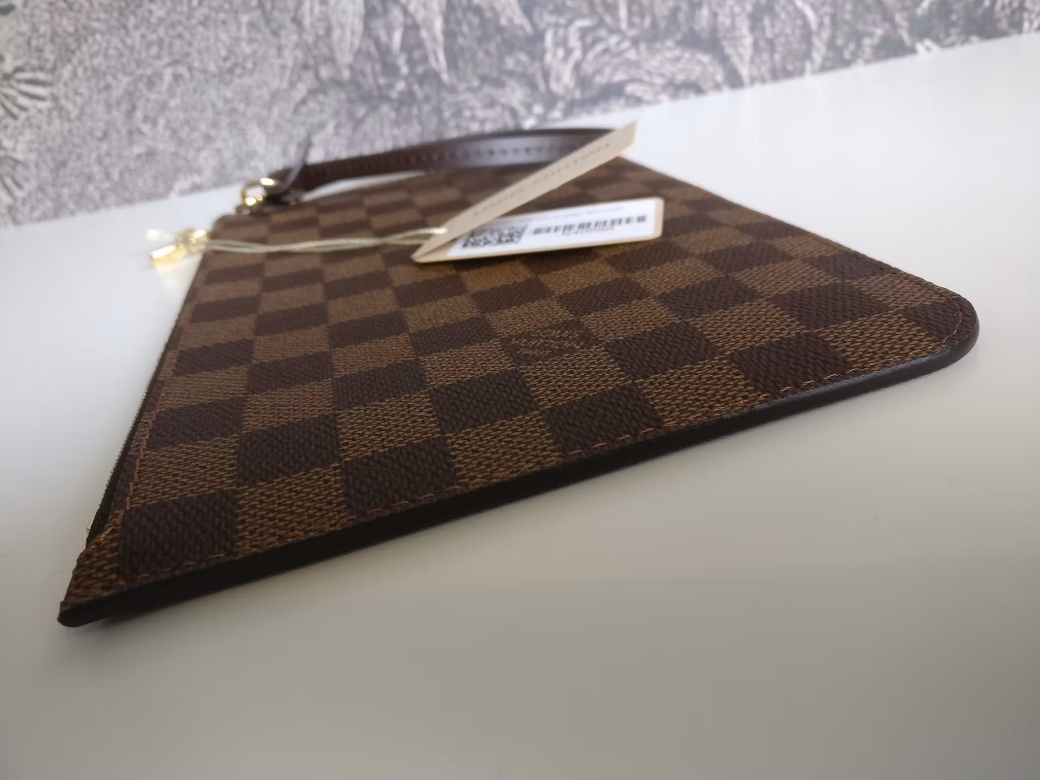 Louis Vuitton Neverfull MM pochette damier ebene