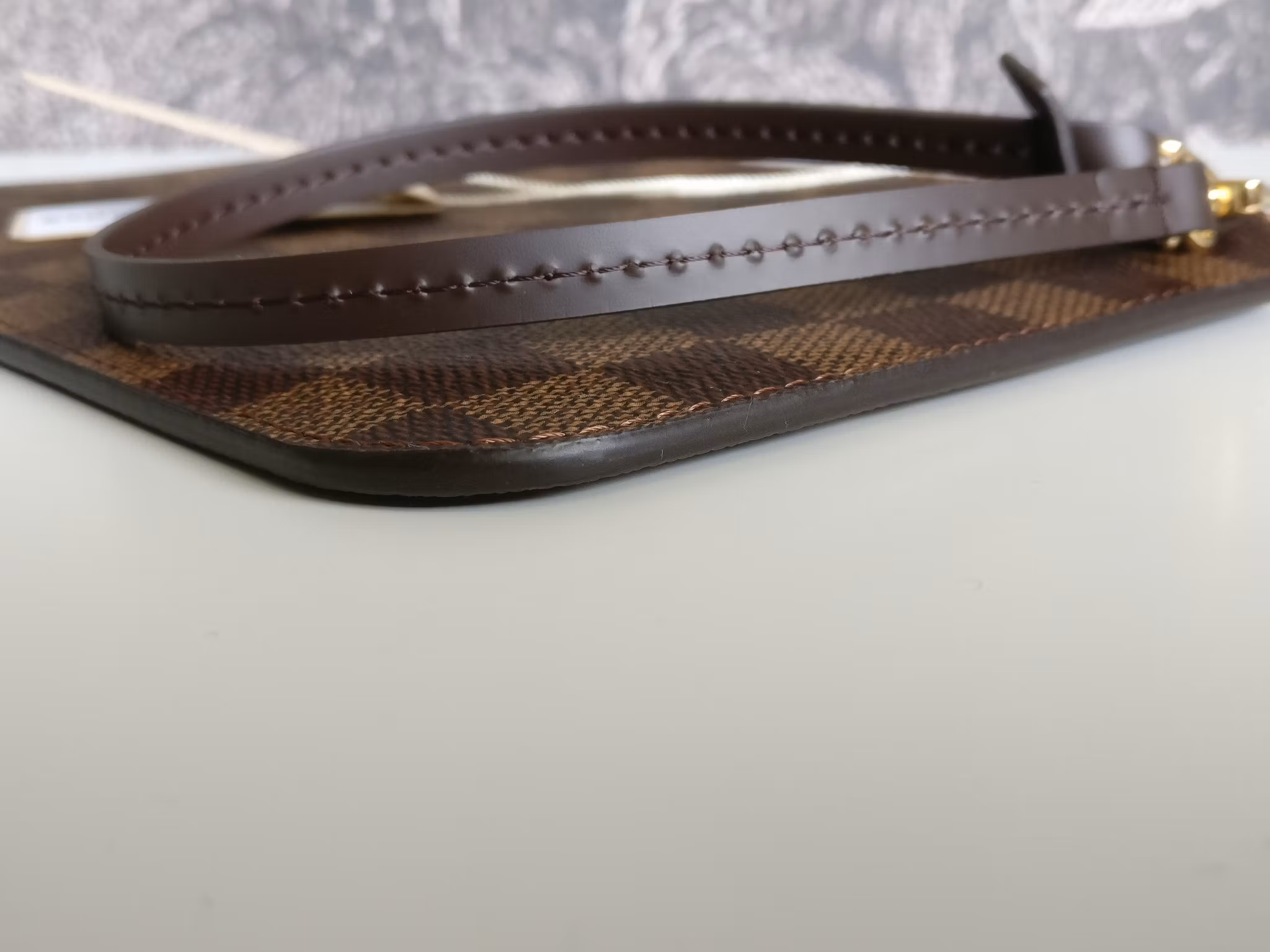 Louis Vuitton Neverfull MM pochette damier ebene