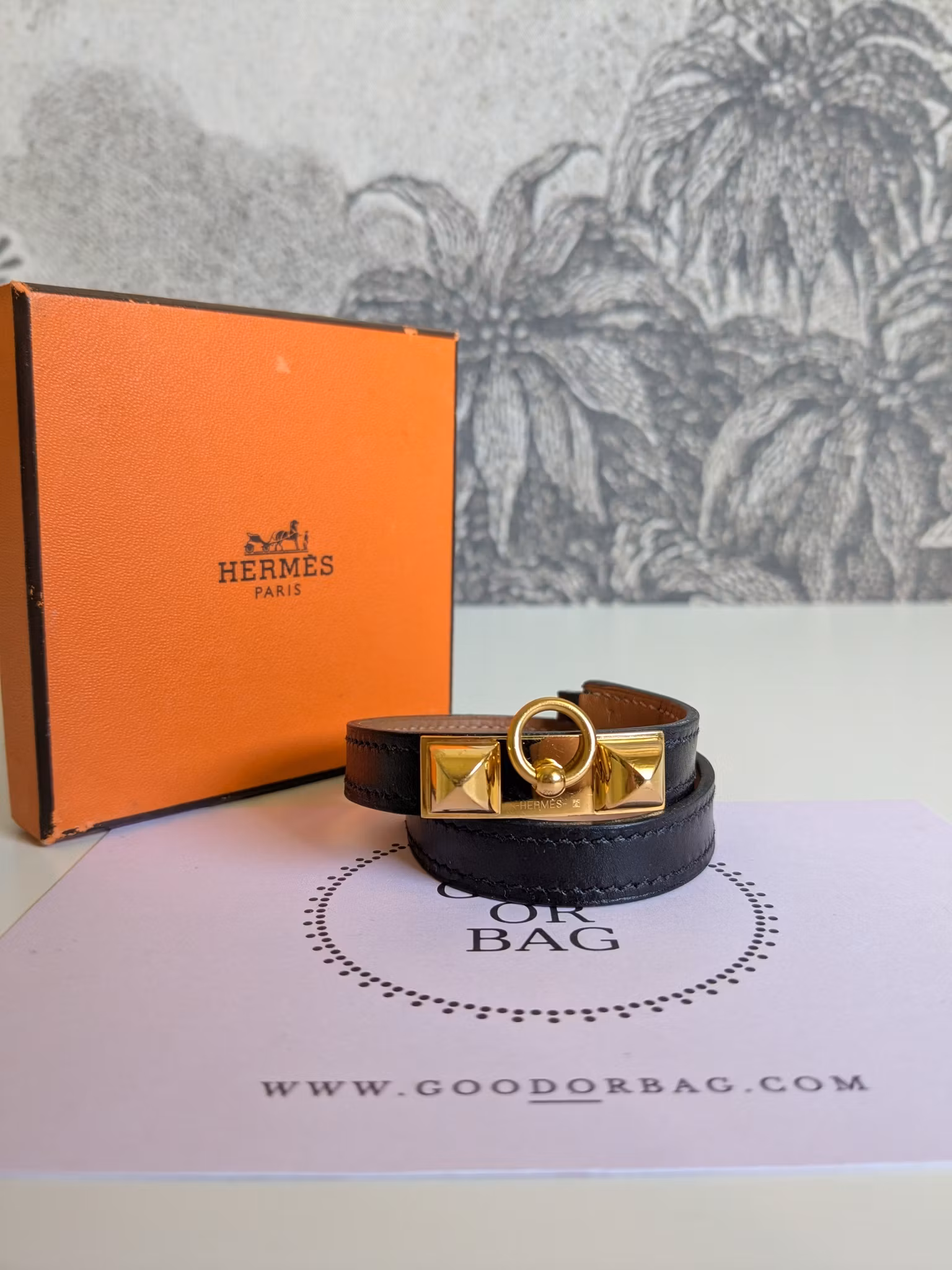 Hermes Rivale double tour bracelet