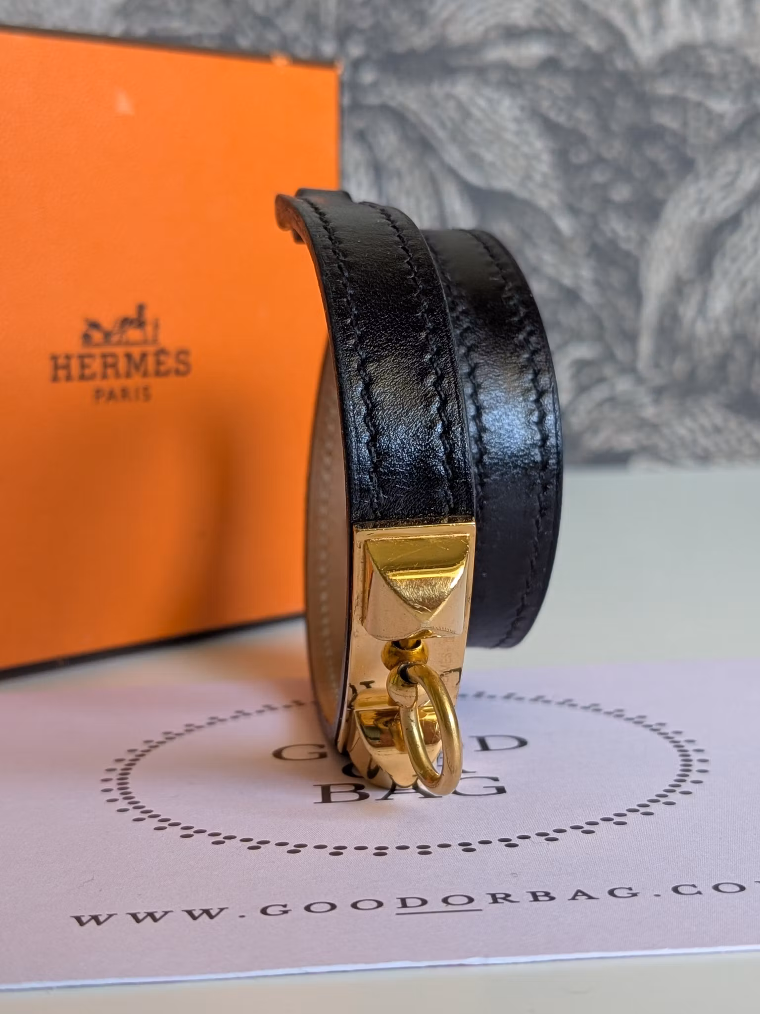 Hermes Rivale double tour bracelet