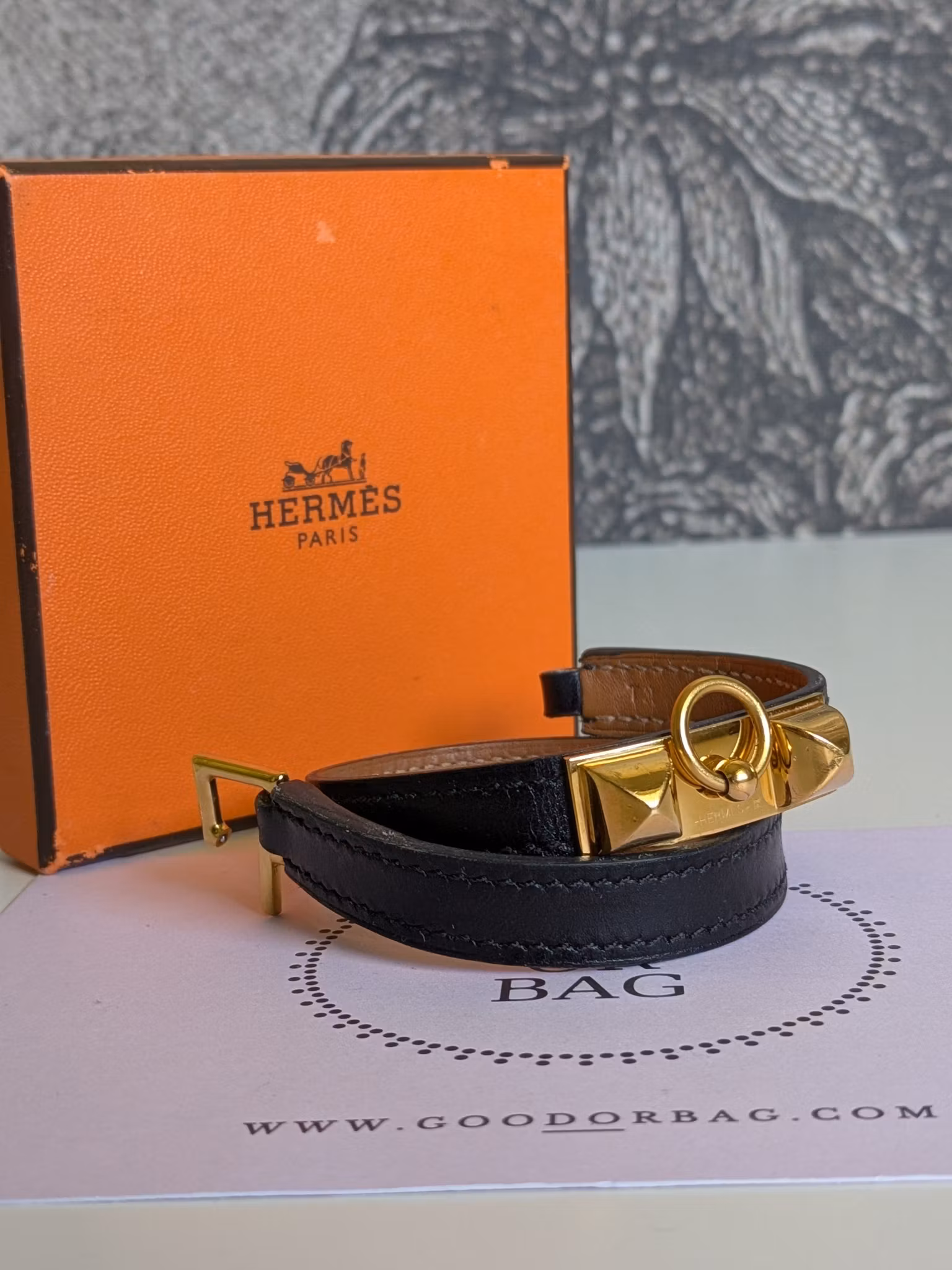 Hermes Rivale double tour bracelet