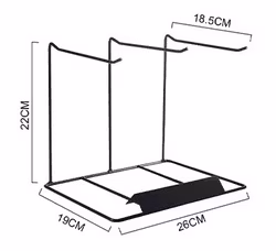 Display Trippel - Svart
