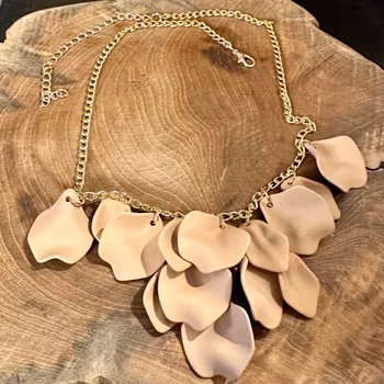 Halsband Midnight Drops - Beige