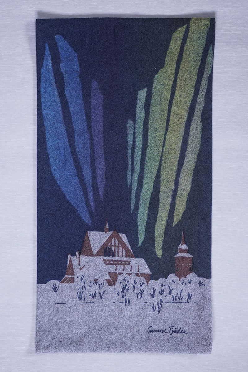 Ulltextil Kiruna kyrka, Norrskensbågar