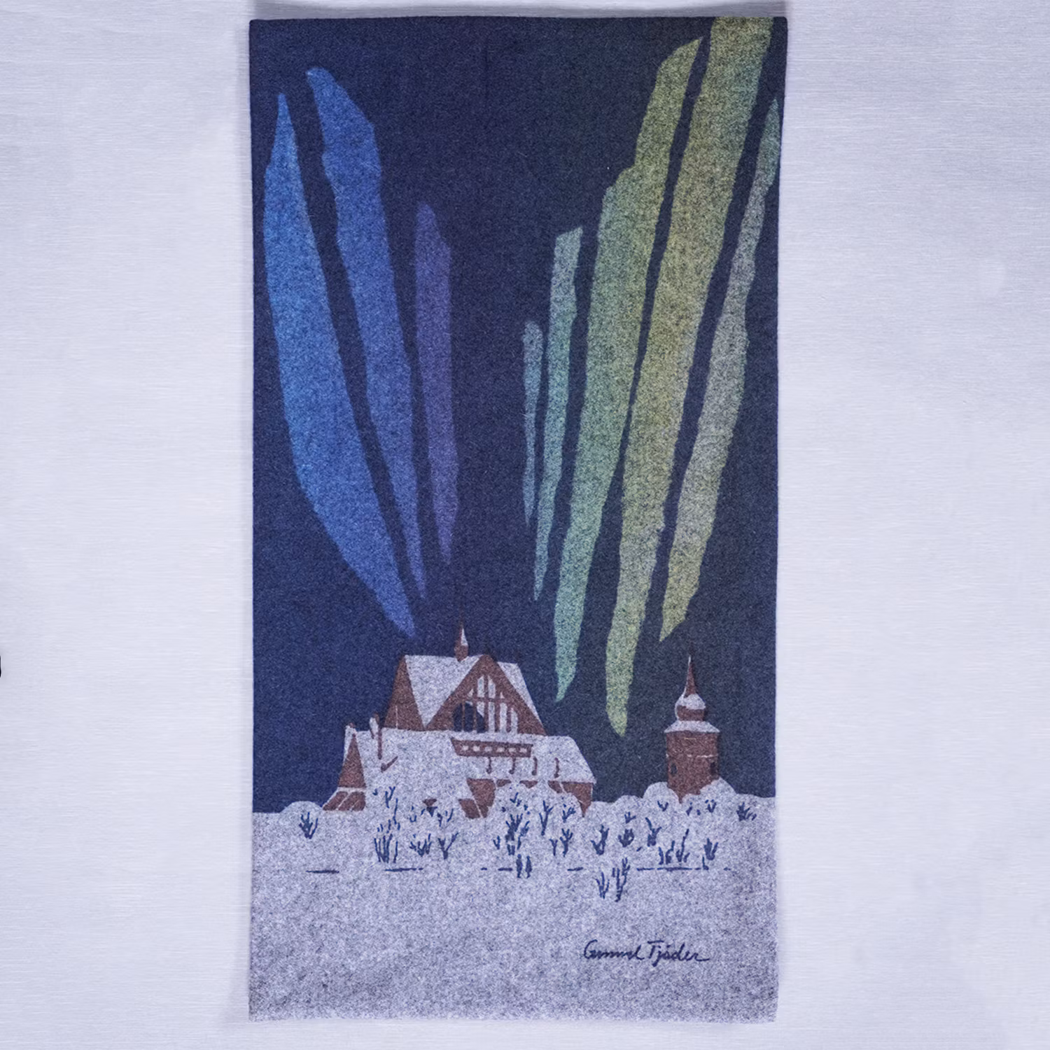 Ulltextil Kiruna kyrka, Norrskensbågar