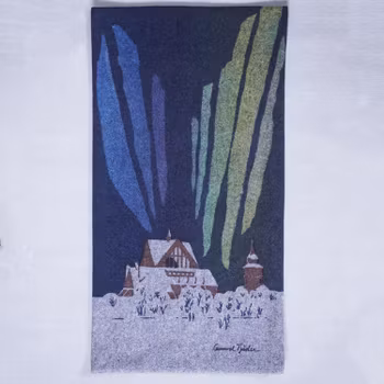 Ulltextil Kiruna kyrka, Norrskensbågar