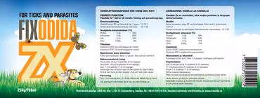 Fixodida Zx fästingmedel Pulver 60 g