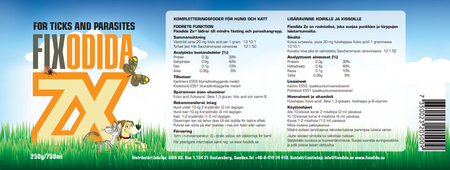 Fixodida Zx fästingmedel Pulver 60 g