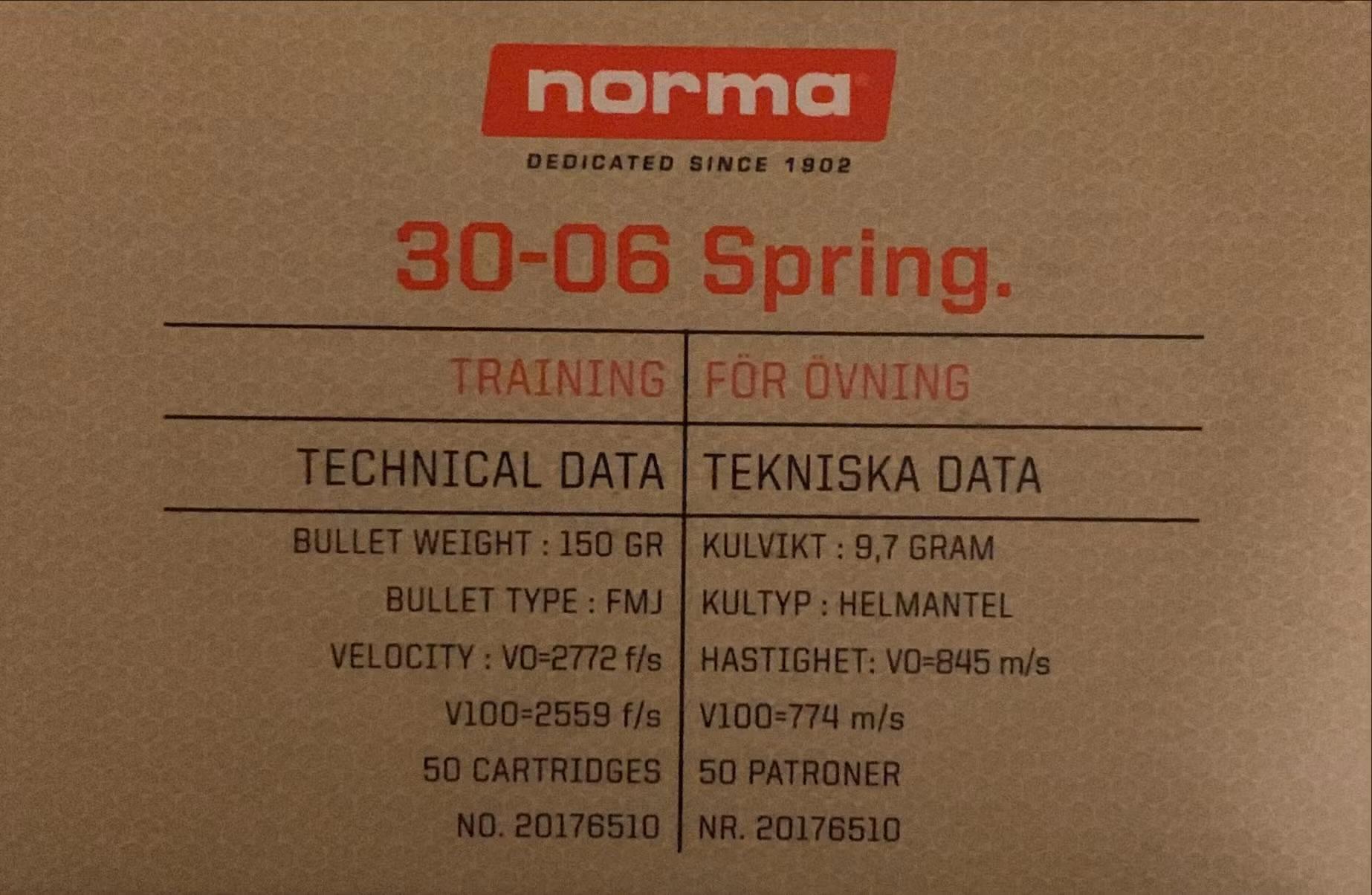 500 st Norma Jaktmatch 30-06 | Kontakta oss för offert och lagerstatus!