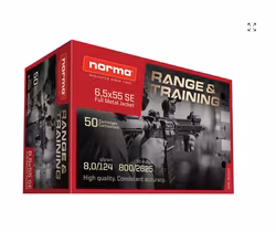 Norma Range and Training 6.5x55 10 pack/500 skott. Förbeställning 2026 (bindande beställning)