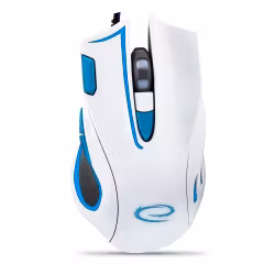 Trådad Gaming Mus 7D OPT. USB MX401 HAWK vit/blå