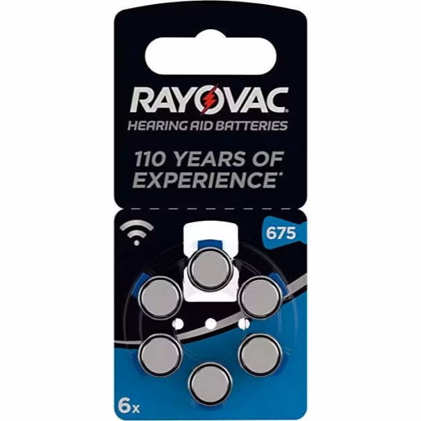 Hörapparatsbatterier Rayovac Acoustic 675