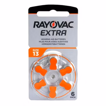 Rayovac 13 Hörapparatsbatterier - 6-pack