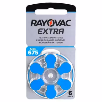 Hörapparatsbatterier Rayovac 675