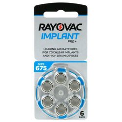 Hörapparatsbatterier Rayovac Implant Pro+ till cochlear implantat