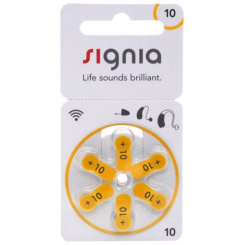 Hörapparatsbatteri Signia 10