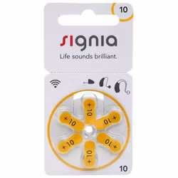 Hörapparatsbatterier Signia 10
