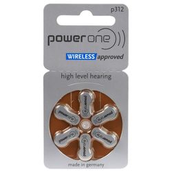 Hörapparatsbatterier PowerOne 312