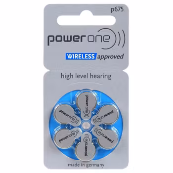 Hörapparatsbatterier PowerOne 675