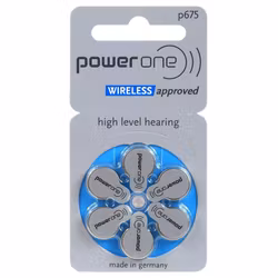 Hörapparatsbatterier PowerOne 675