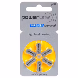 Hörapparatsbatterier PowerOne 10