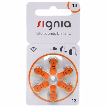 Hörapparatsbatterier Signia 13