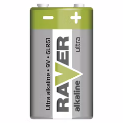 9V batteri /6LR61 RAVER Alkaliskt batteri 9V