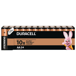 AA /LR6 batterier 24 x Duracell Basic