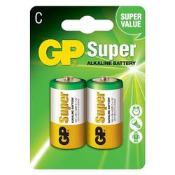 C-batterier (LR14) 2 x GP Super Alkaline