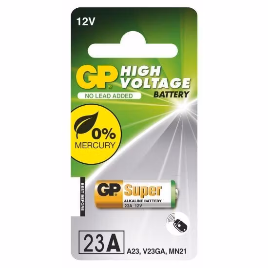1 x batteri för bilfjärrkontroll GP 23A MN21