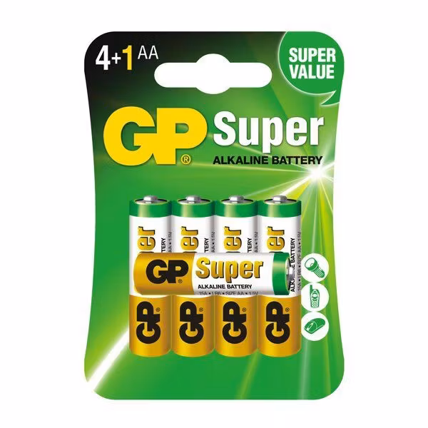AA batterier 5 x GP Super