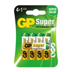 AA /LR6 batterier 5 x GP Super