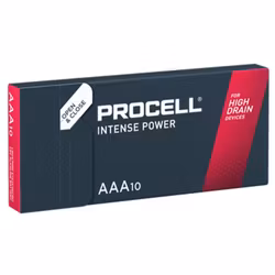 AAA /LR03 batterier 10 x Duracell Procell Intense