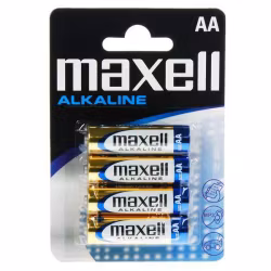 AA /LR6 batterier Maxell Alkaline , 4-pack