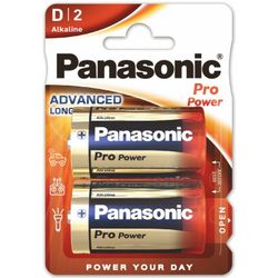 D-batterier / R20 Panasonic Alkaline PRO Power, 2-pack