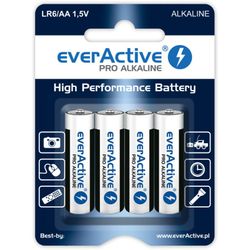 AA /LR6 batterier 4 x everActive Pro, 4-pack