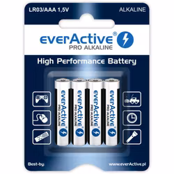 AAA /LR03 batterier 4 x everActive Pro