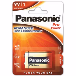 9V batteri /6LR61 Panasonic PRO Power