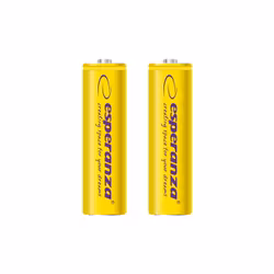 Uppladdningsbara batterier Esperanza Ni-MH AA 2000mAh 2 st, gul