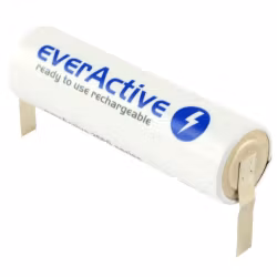 Uppladdningsbart batteri everActive R6 / AA 2600mAh med lödfanor, typ: U