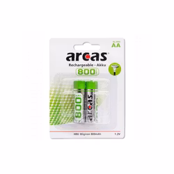 Uppladdningsbara batterier Arcas AA 800 mAH (2 st)