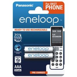 Uppladdningsbara batterier 2 x Panasonic Eneloop R03 AAA 800mAh