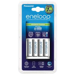Batteriladdare Panasonic Eneloop BQ-CC17 + 4 x R6 / AA Eneloop 2000mAh