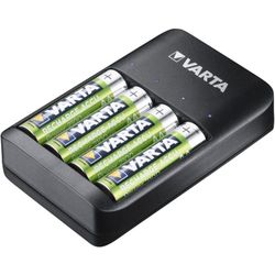 Batteriladdare Ni-MH VARTA QUATRO 57652 + 4 Varta 2100 mah AA-batterier