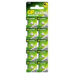 10 x GP knapcell 177/G4/AG4/LR626