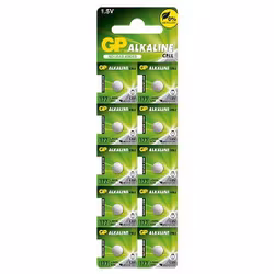 10 x GP knapcell 177/G4/AG4/LR626